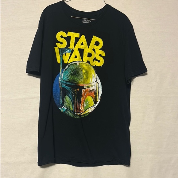 Star Wars Other - Star Wars Black T-Shirt with Yellow and Blue Graphic